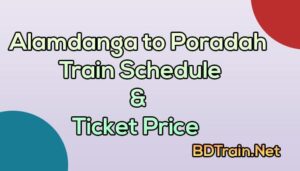 alamdanga to poradah train schedule and ticket price